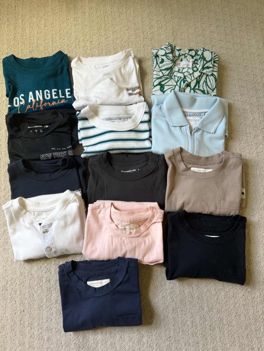 ONLY‼️$4.5 EACH‼️Lot of 13Tops Tshirts Polo, Shirt for boys kids Sz 5-6